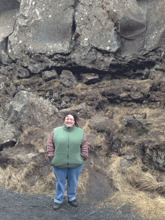 The author in Þingvellir