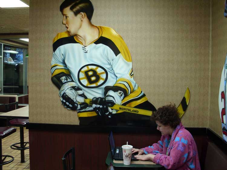 Cara in the Danvers McDonald's