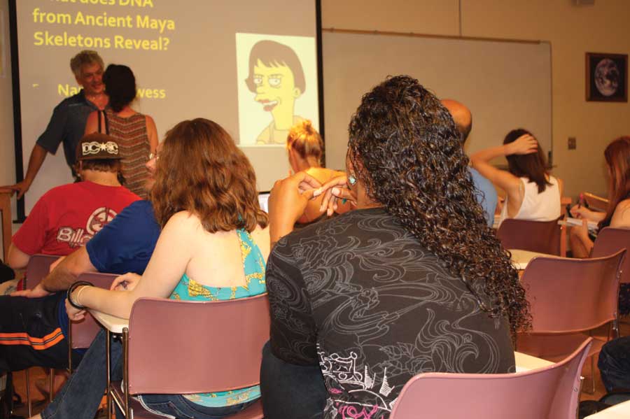 Students eagerly await the mysterys unraveling