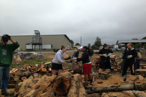 JSC community works with the United Way Firewood Project