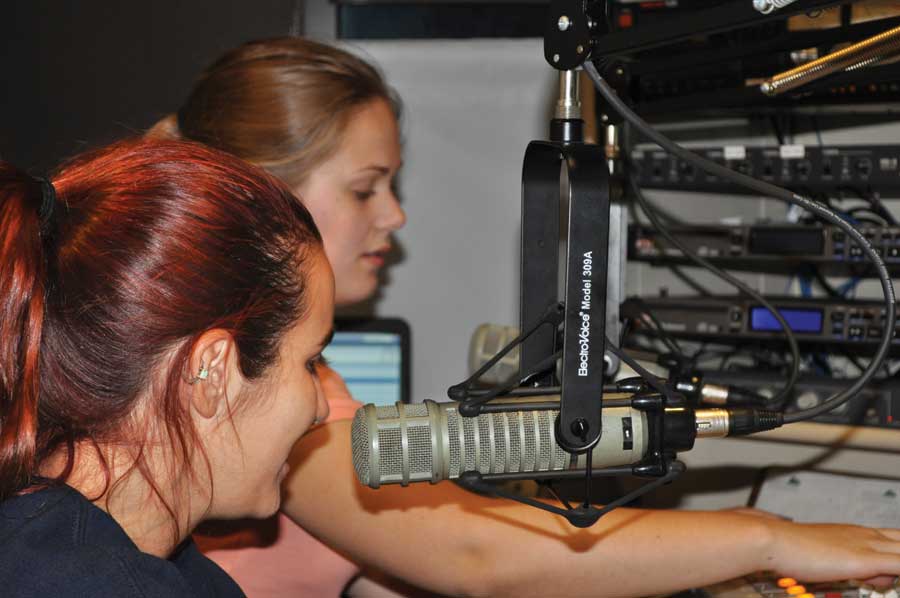 Cassandra Burnham (DJ Louise) and Mariah Burnett (DJ Thelma) play their favorite tunes.