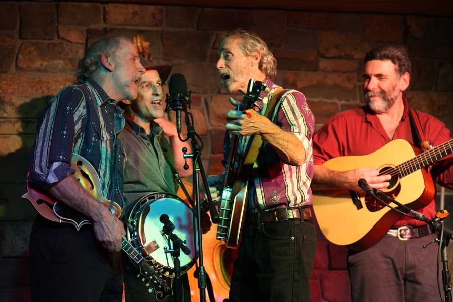 Dan and Willy Lindner with  Bob Amos and Catamount Crossing