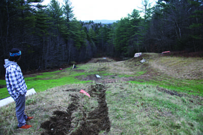 Nash Garceau surveys the terrain park