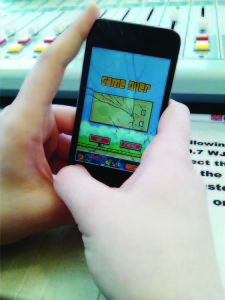 Students flip over the bird