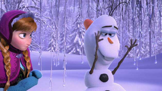 A warm moment in "Frozen."