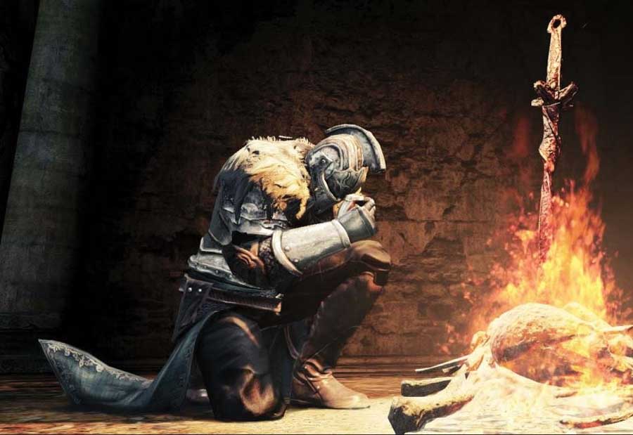 A moment from Dark Souls II