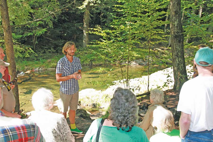 Michael Mahnke addresses attendees at the Sept. 7 gathering