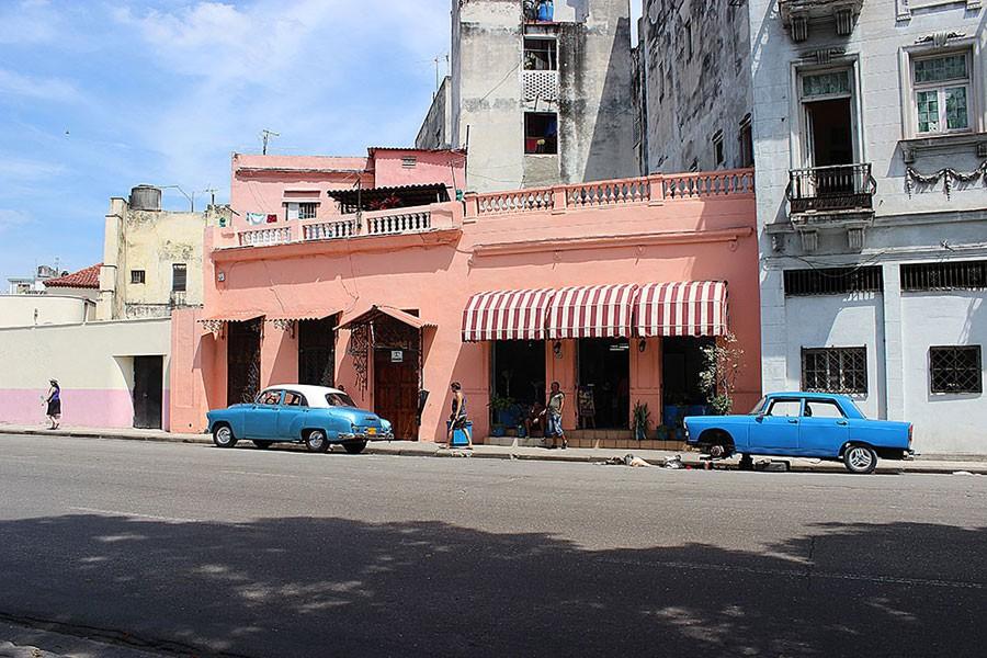 Antique cars are everywhere in Havana, Cuba