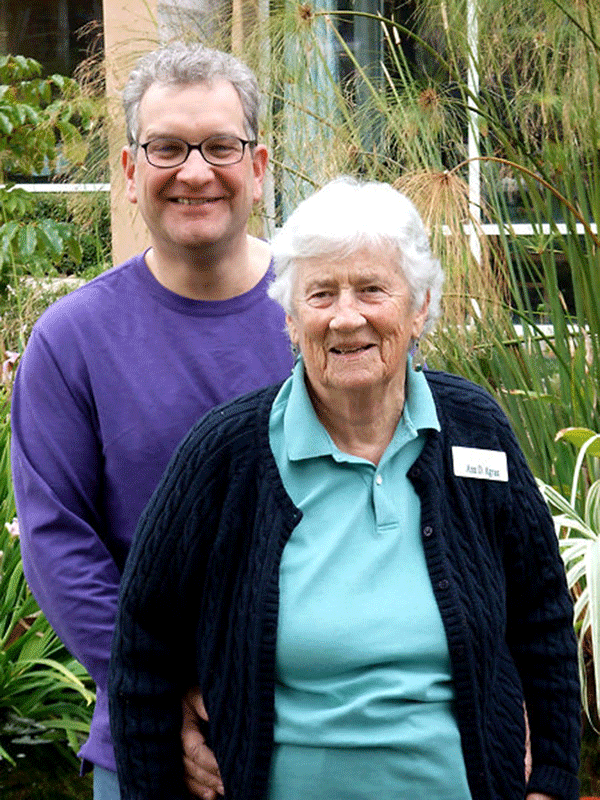 Rick Agran and his mother, Ann D. Agran