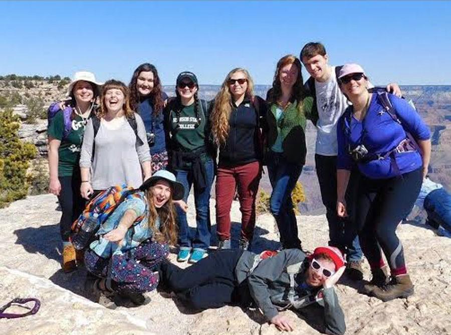 L to R: Shavonna Bent, Hunter Mallette, Bridget Giles, Abbie Casey, Mikayla Turner, Heather White, Erik Crosby, Carol Hassan, Becca Farrow, Zach Levy