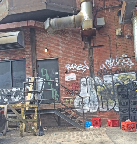 Graffiti in a Portland alleyway