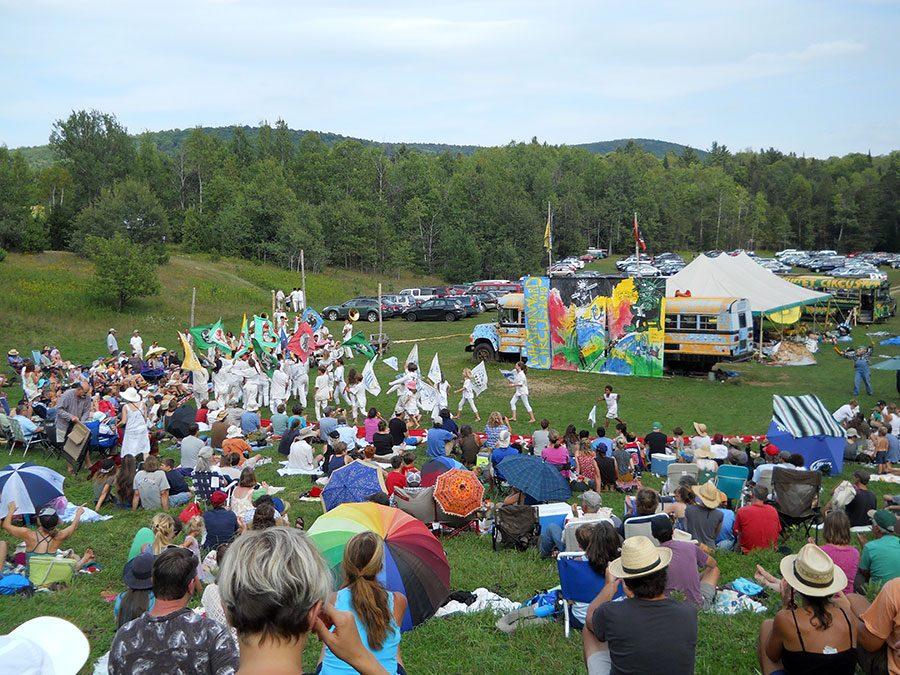 Bread and Puppet performs