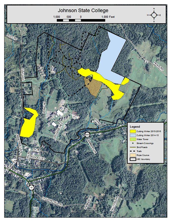 Forestry map of JSC campus