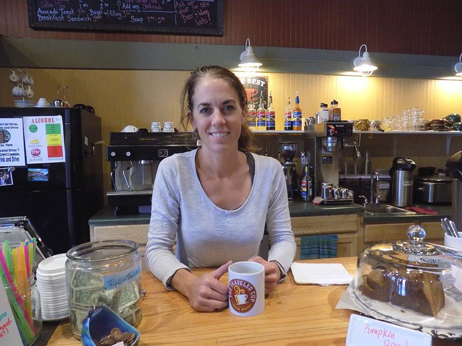 Hannah Lyford, owner of The Traveled Cup Coffee House