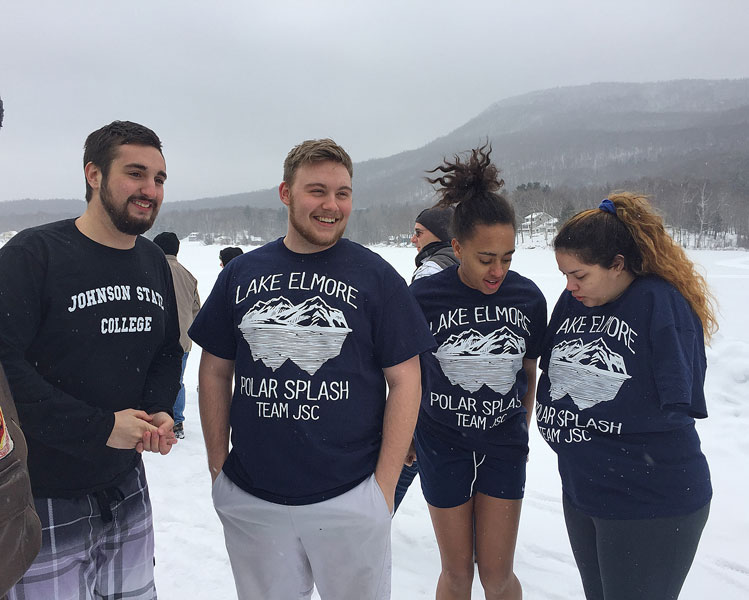 Andrew Tascarella, Sawyer Masure, Brittney Malik and Gabrielle Straight prepare to take the plunge for Team JSC