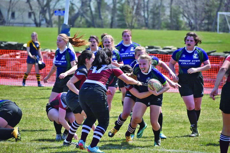 JSC rugby team in action