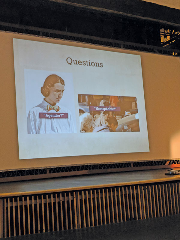 Slater's presentation