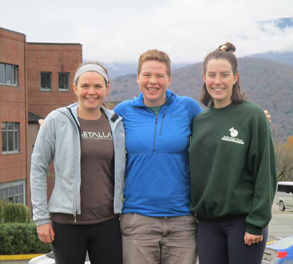 Margaret Connelly, Ellery Kiefer and Molly Cross