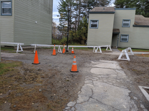 Water main break at the Apartments