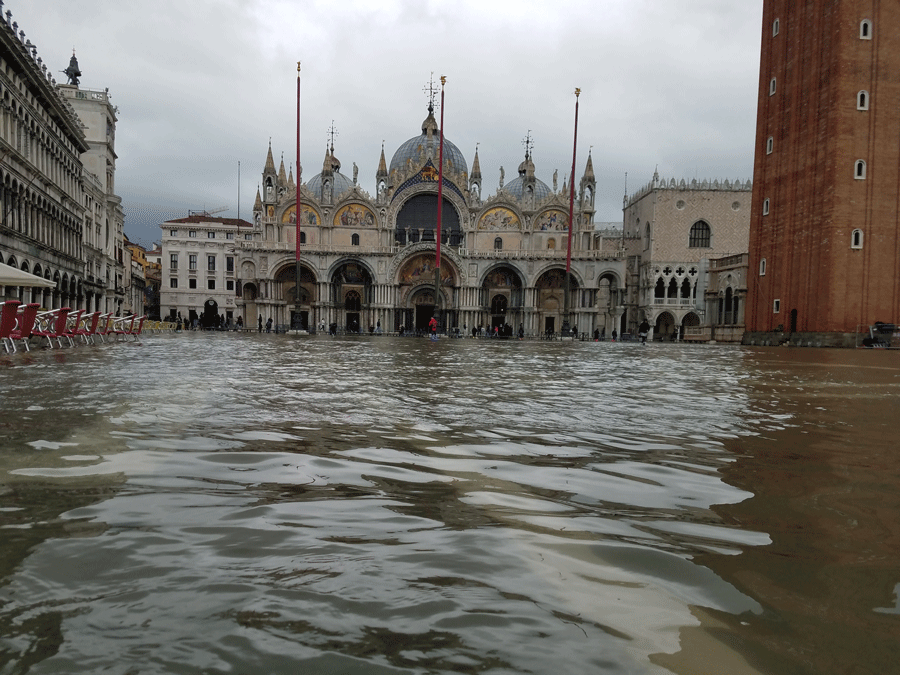 Going barefoot in Venice:  the flood this time