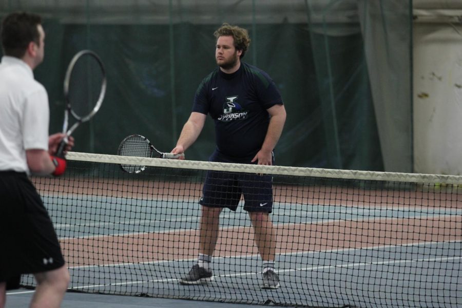 The author on the tennis court