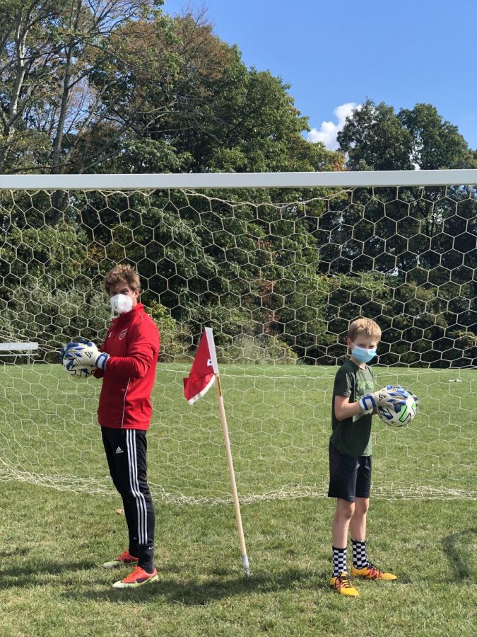 The master and the student ready for training to being.   