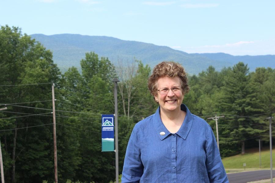 Elaine Collins during her first year as president of then Johnson State College