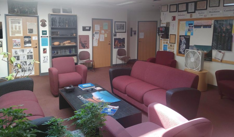 The Willey 3rd floor lounge, now home to the humanities