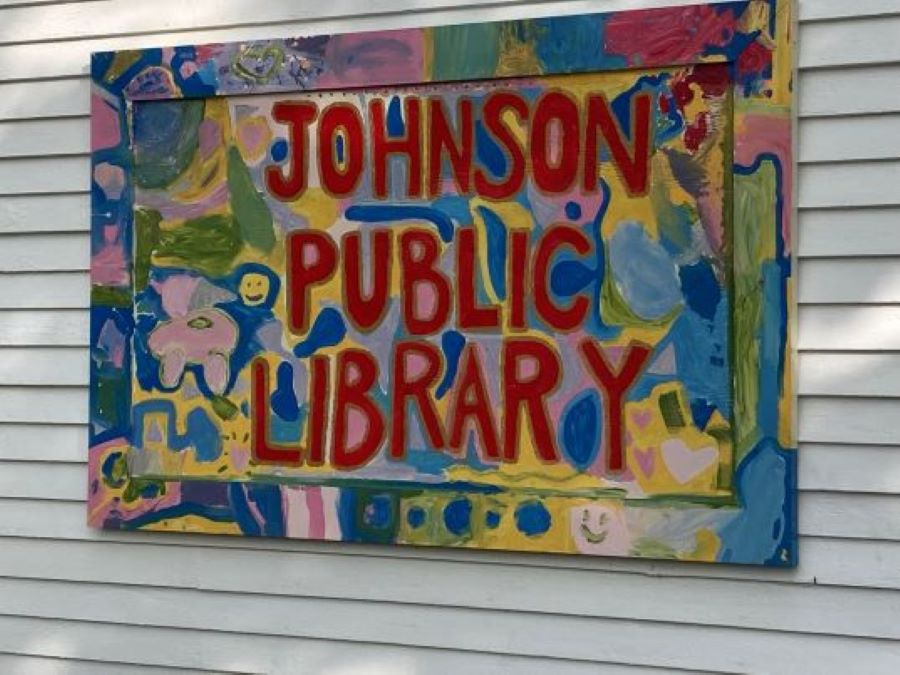 Back from the flood: Johnsons new (temp) library